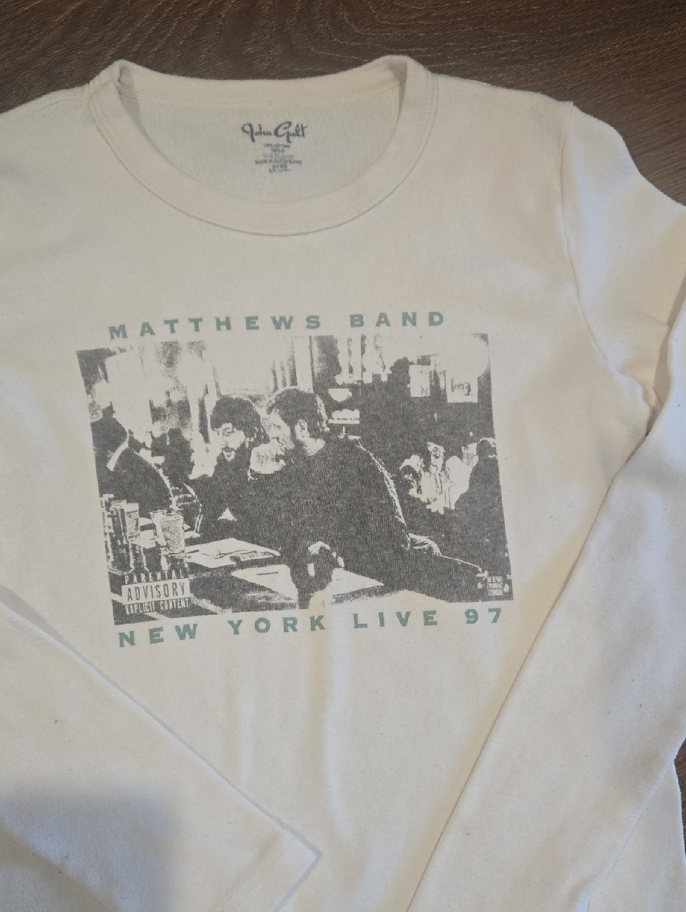 JOHN GALT MATTHEWS BAND GRAPHIC LONG SLEEVE TSHIRT SIZE MED.   #7963